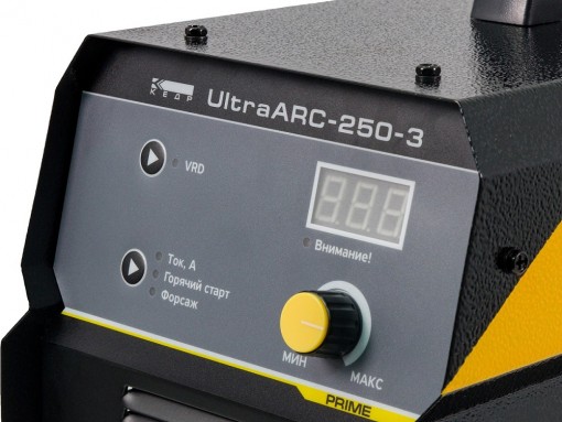 АППАРАТ ИНВЕРТОРНЫЙ КЕДР ULTRAARC-250-3 - панель управления